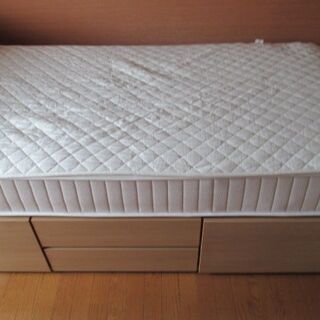 ニトリ　シングルベッド引き出し付　マットレス（Nスリープ）　ベッ...