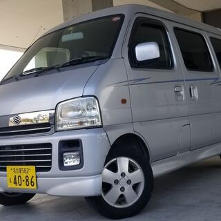 H14  スズキ エブリィワゴン　ジョイポップターボPZ　距離少な目