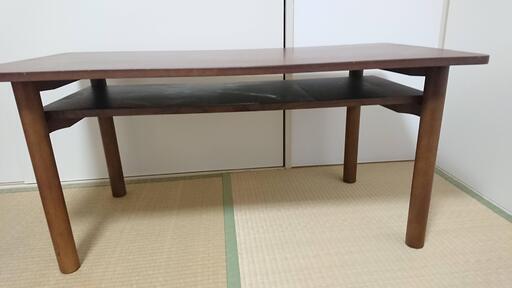 【無印良品】木製ミドルテーブル・ウォールナット材