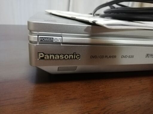 Panasonic　DVD、CDプレイヤー　リモコン付き