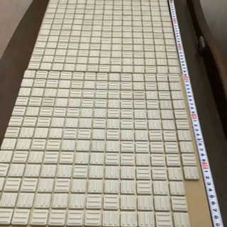 20mm角施釉モザイクタイル　ホワイトブライトの画像