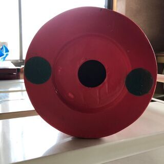 滋賀県・東近江市　引き取り限定　新品・難有(箱・下蓋無し)☆昭和レトロ　郵便ポスト丸型 貯金箱 の画像