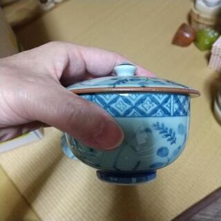 有田焼 聖山窯 蓋付きお湯のみ５客の画像