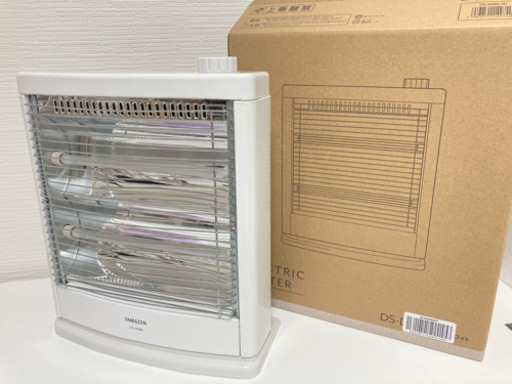 山善 電気ストーブ ホワイト | 保証12月まで