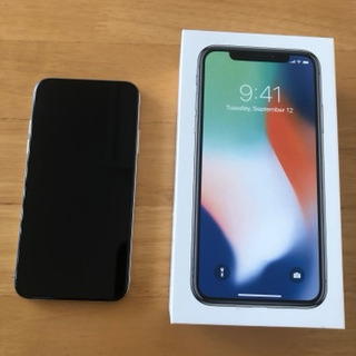 iPhone X 256GB シルバー docomo SIMロック解除申請中