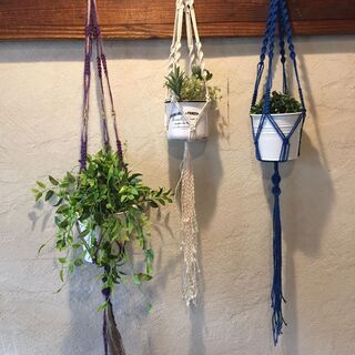 MACRAME PLANT HANGER マクラメ編み プラント...