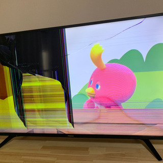 50v画面が割れたTVいる方いますか(＞人＜;)保証書,説明書あり！