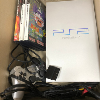 プレステ２&ソフト3本セット(全て中古)