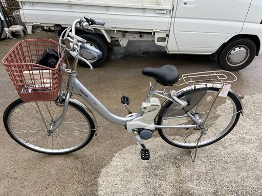 感謝セール 整備済新基準良品 Panasonic 8AH/3.1AH VIVI NX 26インチ 3段 充電器 鍵付 LED 電動アシスト自転車W40