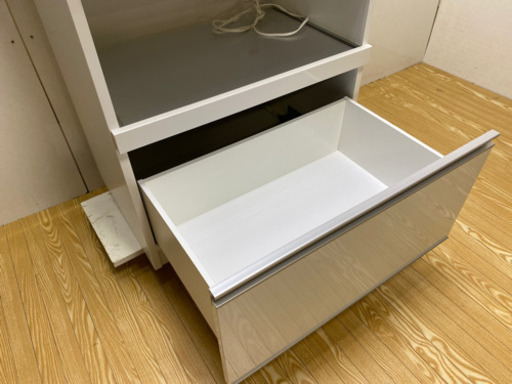 stp-0971 家電ボード　収納棚　2連　ホワイト　食器棚　キッチンボード　幅70　スライドテーブル付き　レンジ台　レンジボード　キッチン収納　キッチンラック　食器棚　スライド台　キッチンカウンター　レンジラック　キッチン　炊飯器　白