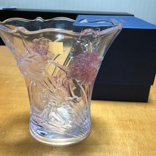 HOYAクリスタル　花瓶　中古