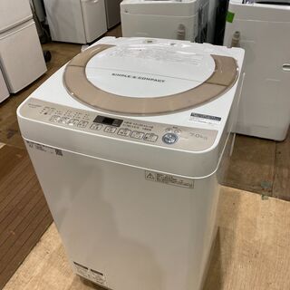 【愛品館市原店】シャープ 2018年製 7.0kg洗濯機 ES-KS70T【管理I4S029134-104】