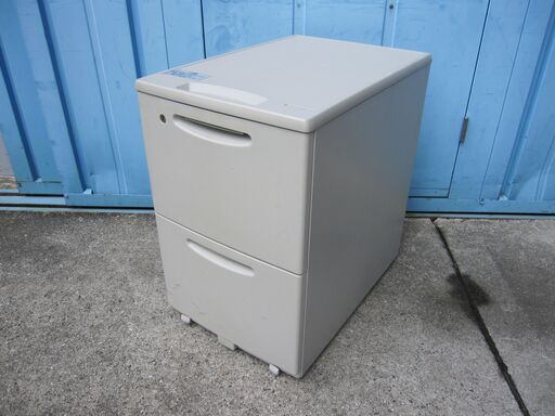 2段ワゴン　オカムラ製SD　ニューグレー