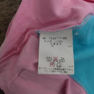 160cm【小さめ】ｴﾝｼﾞｪﾙﾌﾞﾙｰロングTシャツの画像