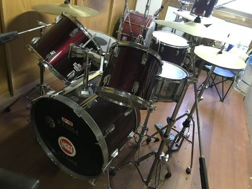 ドラムセット TAMA 2バス ジルジャン SABIAN チャイナシンバル