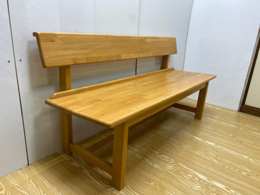 stp-0986　木製ベンチ　幅142　ベンチ　ベンチスツール　イス　いす　椅子　ベンチシート　シンプル　ナチュラル　木製　木目