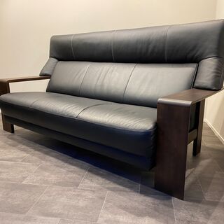 ◇karimoku カリモク Chitano チターノ 3人掛け ソファ 木製 2b7ea8804585709133a08ddd912fea