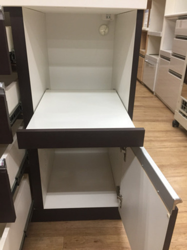 ニトリのキッチンカウンター（ホワイト×ブラウン）です。【トレファク東大阪店】