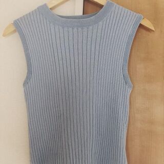 ニットベスト ノースリーブ タンクトップ