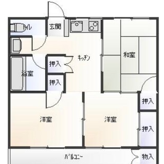 ⑥🌼賃料35000円🌼敷金・礼金ゼロ‼️バス・トイレ別‼️最上階...