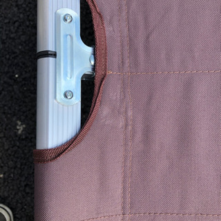 FIELDOOR アウトドアコット 2個セット／【ダークブラウン】 アルミ キャンプベッド ベンチ 折りたたみの画像