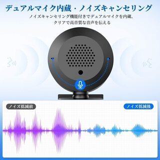 【新品・未使用】LEDライト付き FullHD WEBカメラの画像
