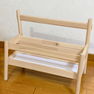 イケア　IKEA フリサット　絵本ラックとキッズチェアのセット