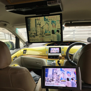 平成20年式エスティマ50  モニター3台！クレジットカード払いOK,今年度分の自動車税込み！の画像