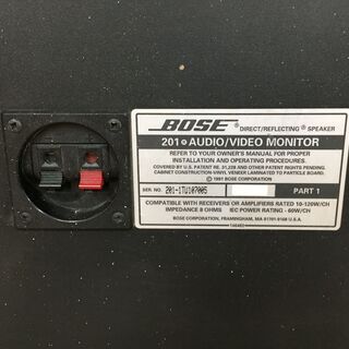 BOSEスピーカー AUDIO/VIDEO MONITOR 201 made in USA 動作確認済みの画像