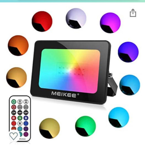 2台まとめて おしゃれ照明 RGB LEDライト カラフル インテリア シーリング 部屋