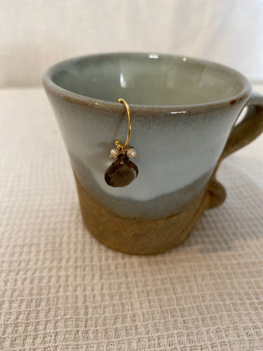 値下げ❗️未使用　Sweet pea スイートピー H.PFRANCE アッシュペーフランス　K18イエローゴールド ピアス　片耳用