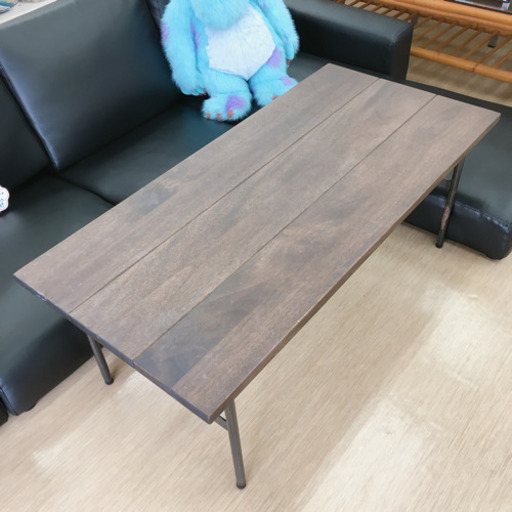 BIMAKESテーブル☆センターテーブル☆天然木・オイル仕上げ☆男前家具☆中古品