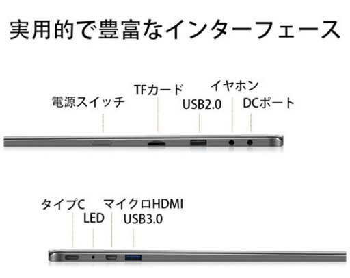 【超美品】TECLAST超軽量ノートパソコン360℃回転式
