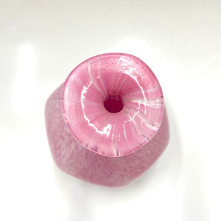 【花瓶】一輪挿し カメイガラス ピンクの画像