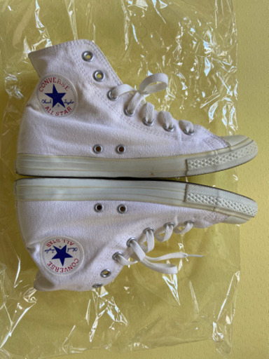 【converse】【美品】コンバース 24.5 白 ホワイト オールスター