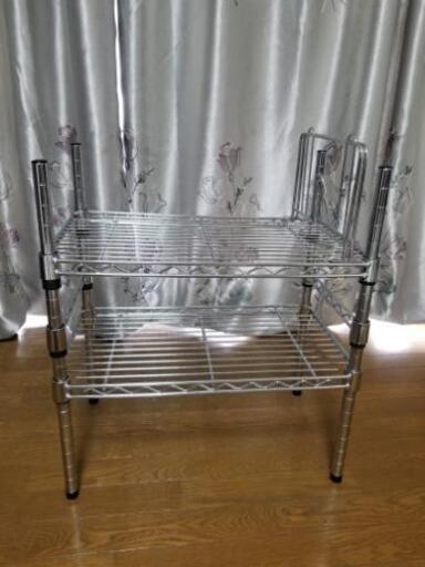 [譲り先決定しました]美品スチールラック現金手渡しのみです！