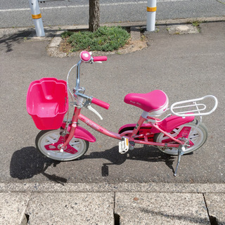 子ども用自転車☆14インチ☆女の子向け☆ピンク☆鍵なしタイプ☆中古品