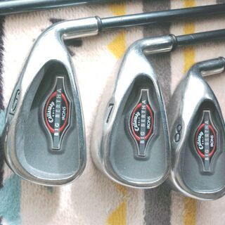 【レンタル可】キャロウェイ　ビッグバーサ　シャフトフレックスＳ　アイアン７本セットです。の画像