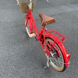 子供用自転車１８インチ　赤色の画像