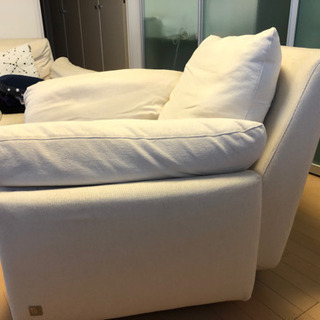 IDC 大塚家具　シングルソファー2脚セット