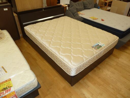 ワイドダブルベッド☆k218☆フランスベッド☆幅1600㎜☆コンセント・収納・照明付き☆近隣配達、設置可能