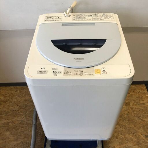 【National】 ナショナル 全自動 電気 洗濯機 容量4.2L NA-F42M7 2005年製