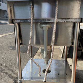 格安!!【簡易清掃済み!!】マルゼン/maruzen/厨房/1槽シンク/W600×D600×H800/蛇口2口の画像