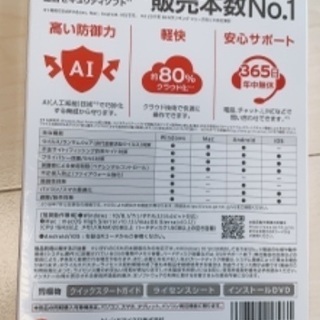 【未開封】ウイルスバスター クラウド 1年版 2500円　同時購入版の画像