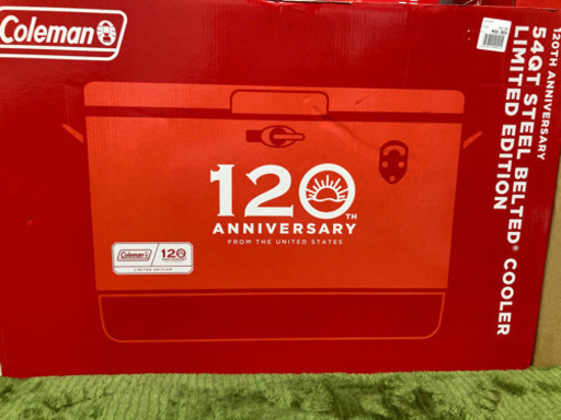 【未開封】コールマン 120周年 スチールベルトクーラー　定価にてお譲り