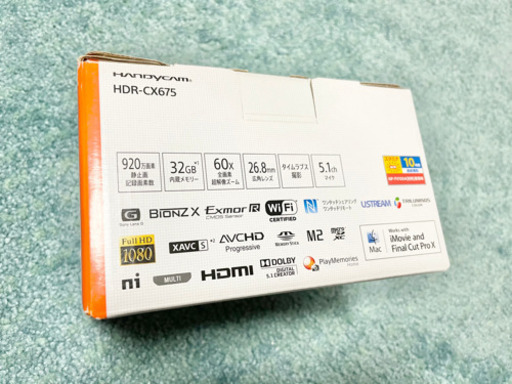 美品 ソニー SONY ビデオカメラ HDR-CX675 ブラック