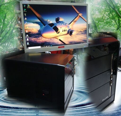 (完売御礼)くまねず《姫路》256GB新品SSD装着の超高速PC☆置き場所選ばないお洒落なキューブ型PC