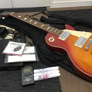 レスポール型ギター + マルチエフェクター + 他　のセット
