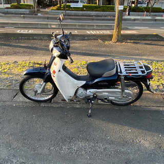 AA04 スーパーカブ50 タイヤ前後新品 一発始動 セルキック併設 4速の画像