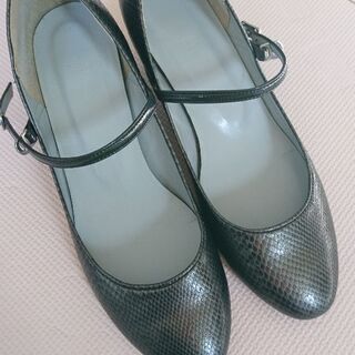 24～24.5cm 黒 パンプス alcali
